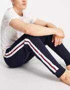 Tommy Hilfiger Sweatpants With Logo Side Taping In Navy