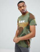 G-star Zost Logo Camo T-shirt - Green