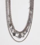Reclaimed Vintage Inspired Layered Chain Necklace In Silver Exclusive At Asos - Silver