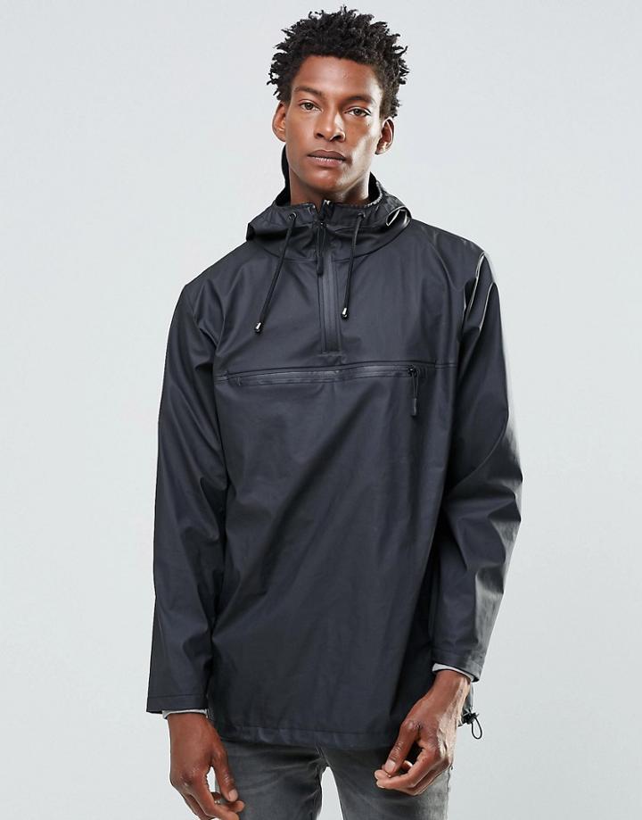 Rains Anorak Overhead Jacket Waterproof - Black