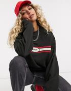 Kickers Oversized Sweatshirt With Vintage Front Logo-navy