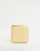 Monki Milla Faux Leather Wallet In Yellow