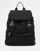 Asos Nylon Backpack With Chain Straps - Multi