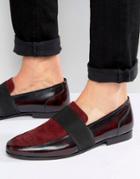 Asos Loafers In Red Suede - Red