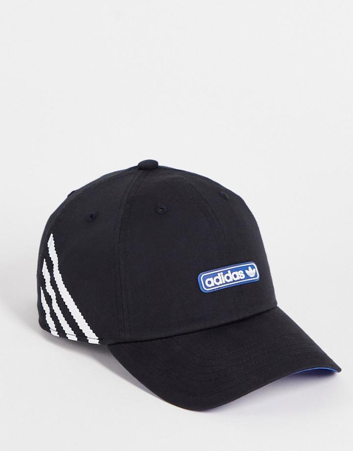 Adidas Originals Relaxed Forum Strapback Cap In Black