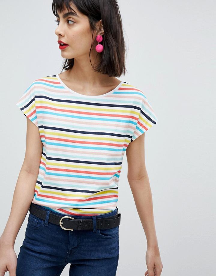 Esprit Multi Stripe Tee - Multi