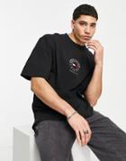 Tommy Jeans Timeless Logo Skate Oversized Fit T-shirt In Black