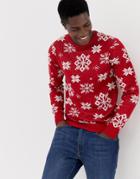 Jack & Jones Originals Knitted Holidays Sweater - Red
