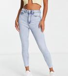 New Look Petite Skinny Jeans In Light Blue Wash