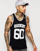 New Era Nfl Tank With Raiders Logo - Black