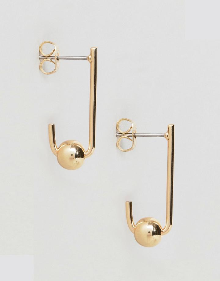 Pieces Drop Multi Hoop Earring - Gold