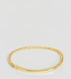 Serge Denimes Id Bracelet In Solid Silver With Gold Plating - Silver