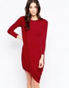 Wal G Dress With Wrap Hem - Red