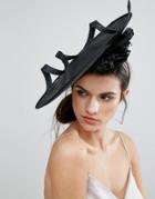 Vixen Disc Fascinator Hat - Black