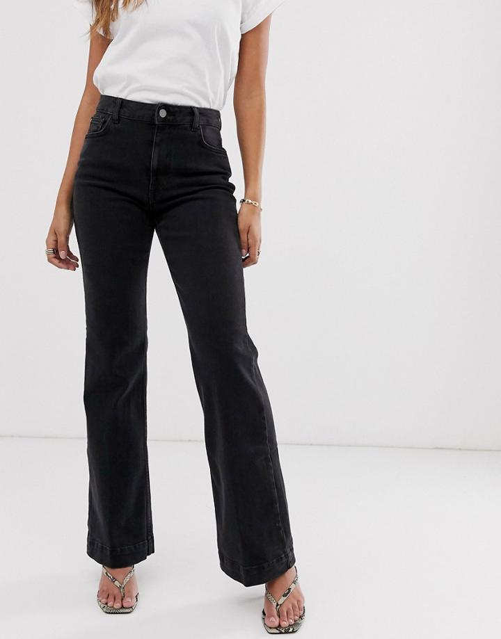 Mango Flared Jeans-black