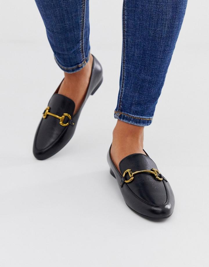 & Other Stories Leather Loafers In Black