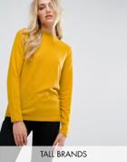 Noisy May Tall High Neck Sweater - Yellow