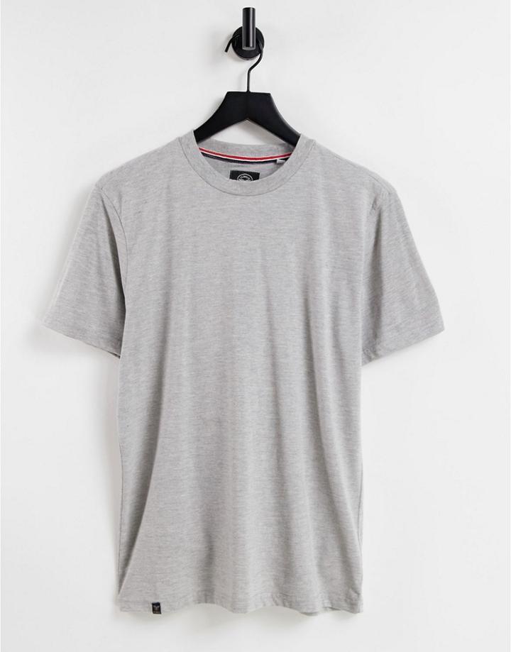 Le Breve Muscle Fit T-shirt In Light Gray-grey