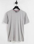Le Breve Muscle Fit T-shirt In Light Gray-grey
