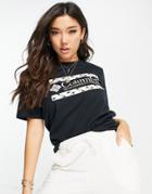 Columbia Rapid Ridge Graphic Backprint T-shirt In Black