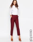 Asos Tall Textured Cigarette Pant - Wine $27.00