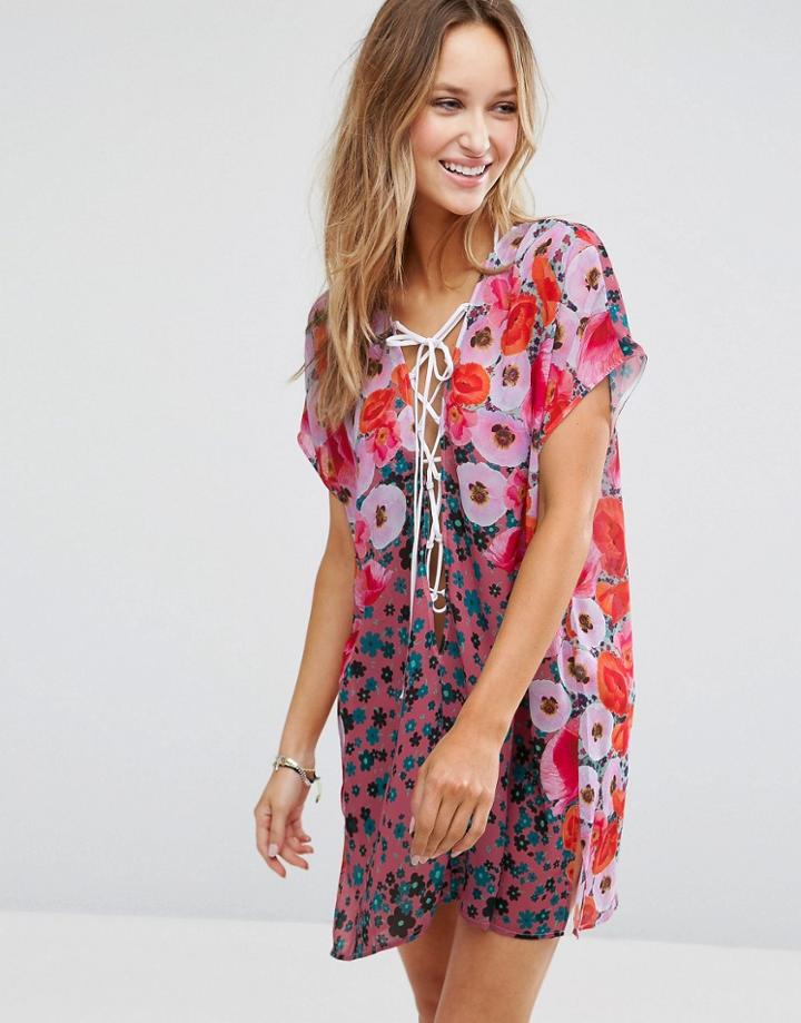 Clover Canyon Printed Beach Caftan - Multi