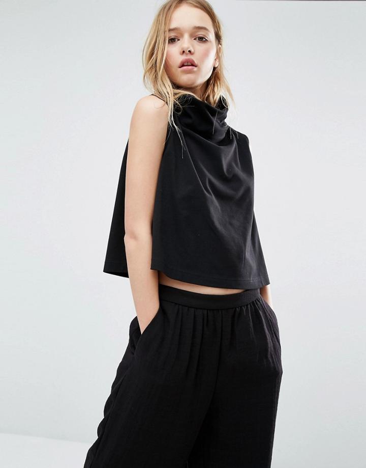 Weekday Turtleneck Sleeveless Top - Black