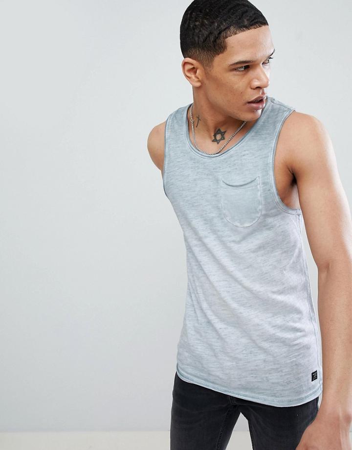 Blend Pocket Tank Blue - Green