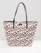 Pauls Boutique Shopper Tote Bag In Neon Leopard Print - Multi