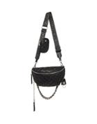 Steve Madden Bpossess Quilted Cross-body Sling Bag In Black