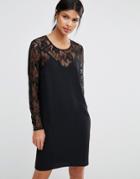 Y.a.s Cela Long Sleeve Dress - Black