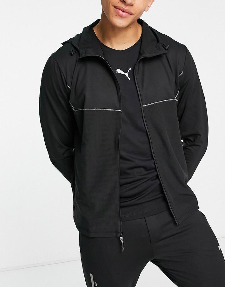 Puma Run Cooladapt Jacket In Black