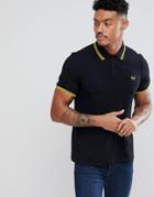 Fred Perry Polo With Twin Tipped In Black - Black