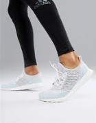 Adidas Running Ultraboost Parley Knitted Sneakers In White Bb7076 - White