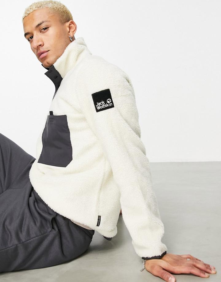 Jack Wolfskin 365 Fearless Snap Fleece In White