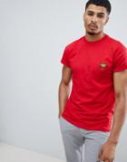 New Look T-shirt With Fries Embroidery In Red - Red