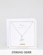 Johnny Loves Rosie Sterling Silver Zodiac Pisces Necklace - Silver