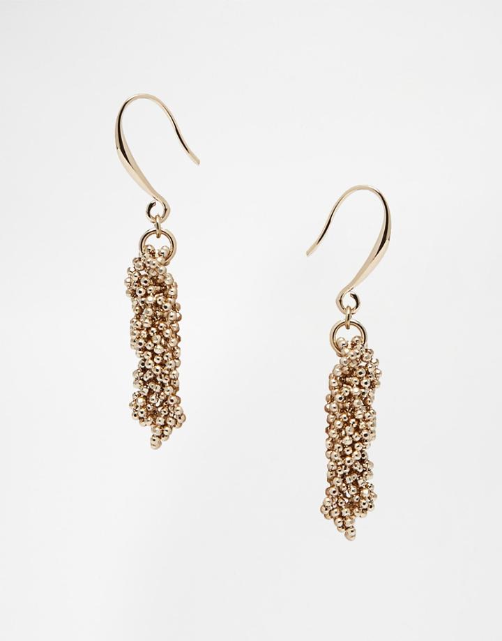 Coast Gold Sparkle Chain Earrings - Gold