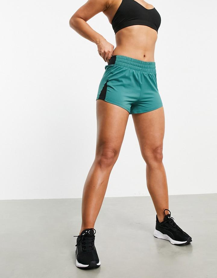 Puma Running Favorite Woven 3 Inch Shorts In Green