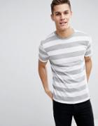 Next Stripe T-shirt In White - White