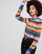 Love Moschino Rainbow Sweater - Multi