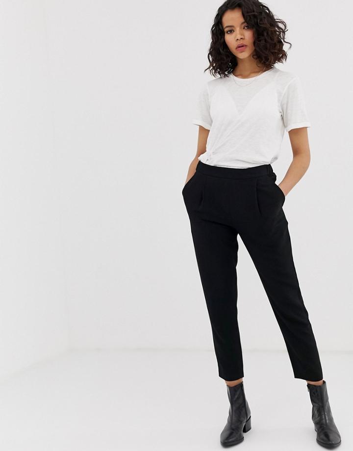 Allsaints Soft Tailored Peg Pants-black