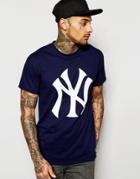 Majestic Yankees Logo T-shirt - Navy