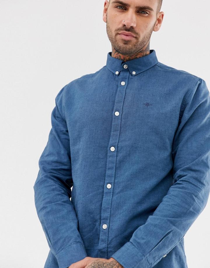 River Island Oxford Shirt In Blue - Blue