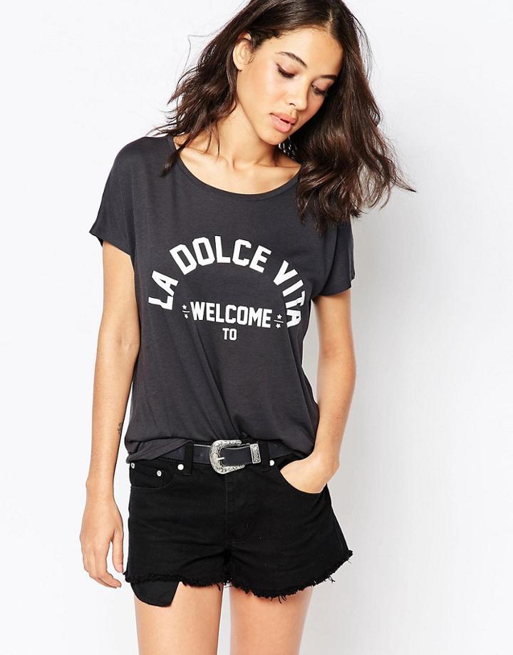 South Parade La Dolce Vita T-shirt - Black