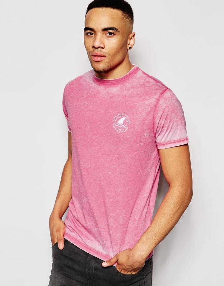 Friend Or Faux T-shirt Skull Island Back Print - Pink