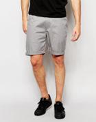 Asos Slim Shorts In Warm Gray - Warm Gray
