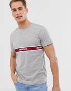 Jack & Jones Core T-shirt With Taping Detail - Gray
