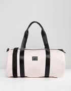 Asos Barrel Bag In Pink Satin Look - Pink