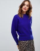 Y.a.s Rib Knitted Sweater - Blue